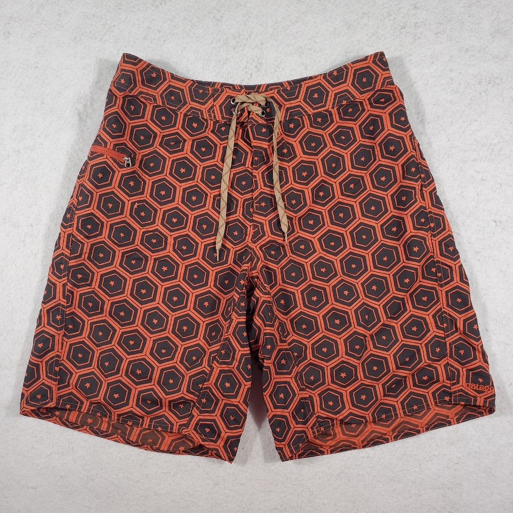 Patagonia Wavefarer Boardshorts Men's 32 Nylon Drawstring 9" Inseam Swim Trunks
